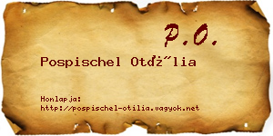 Pospischel Otília névjegykártya